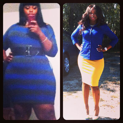 Donesha lost 59 pounds