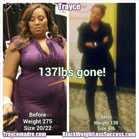 Trayce weight loss story