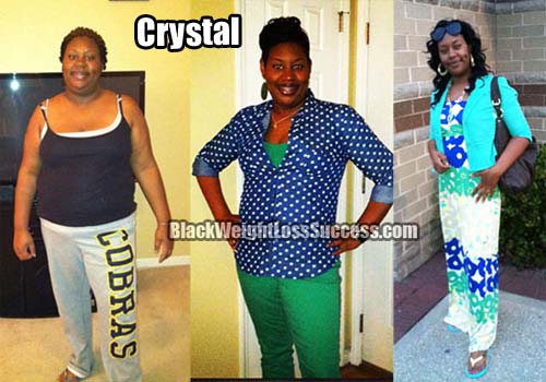 Crystal before and after