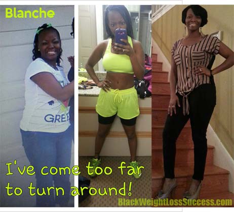 Blanche weight loss before and after