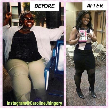 Caroline Jhingory weight loss interview