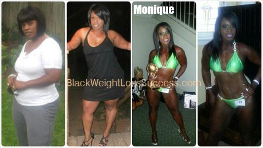 Monique weight loss before and after