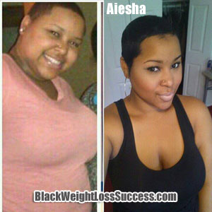Aiesha weight loss journey