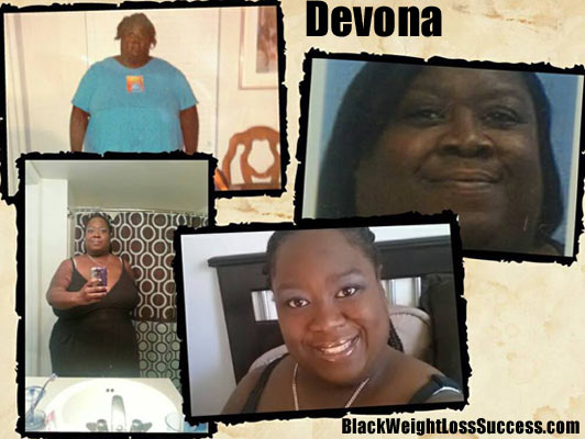 Devona lost 300 pounds