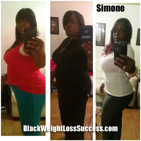 Simone 55 pound weight loss