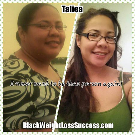 Taliea weight loss story