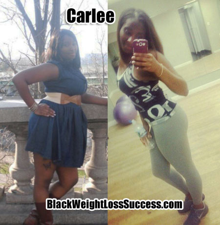 Carlee weight loss photos