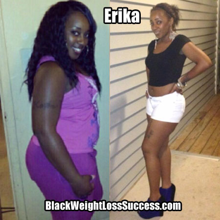 Erika weight loss before and after