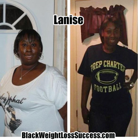 Lanise weight loss photos
