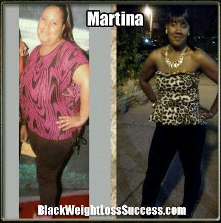 Martina before and after weight loss