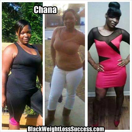 Chana before and after photo