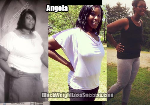 Angela lost 100 pounds