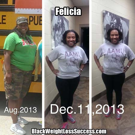 Felicia weight loss photos