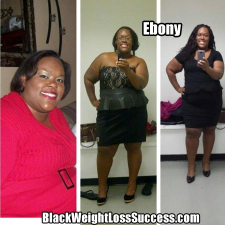 Ebony before and after