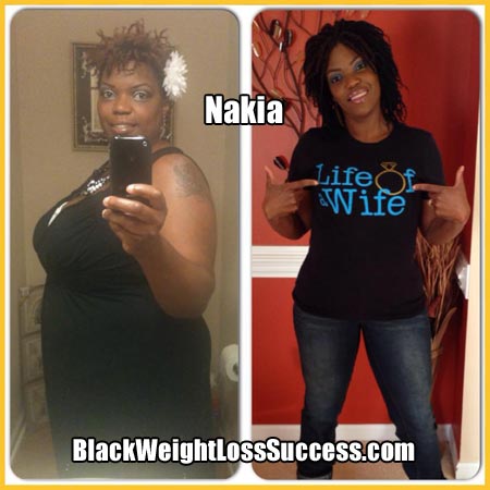 Nakia before and after