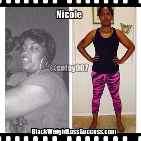 Nicole before and after