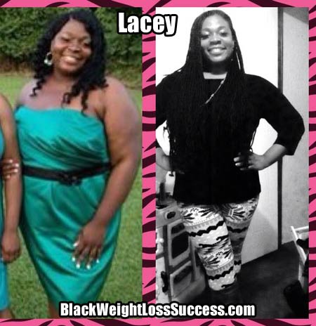 Lacey before and after