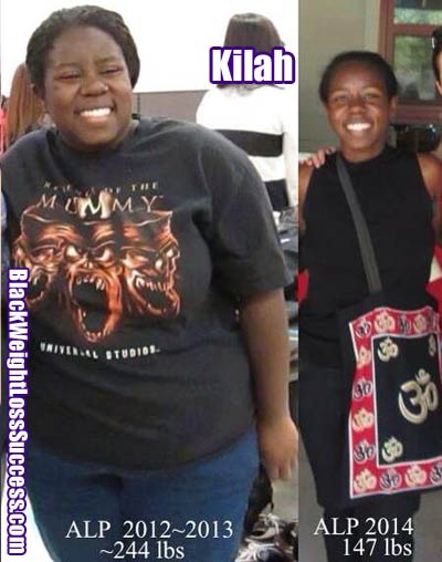 Kilah before and after