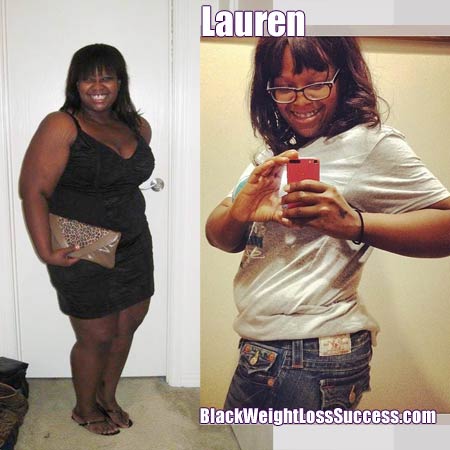 Lauren before and after