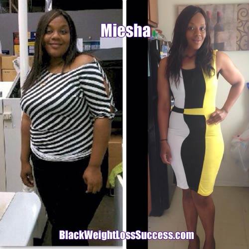 Miesha before and after photos