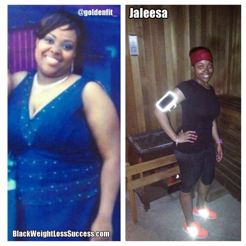 Jaleesa before and after photos