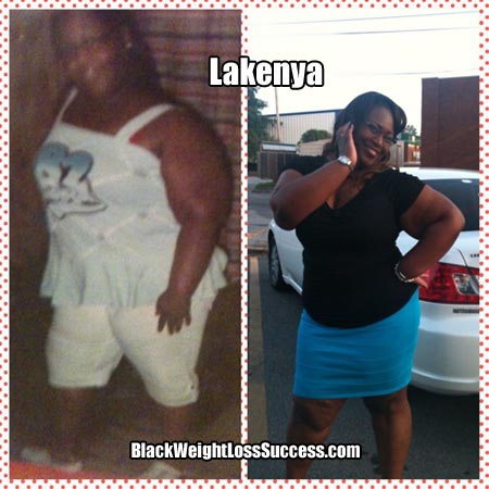 Lakenya before and after