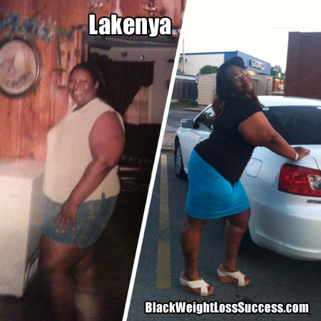 Lakenya before and after