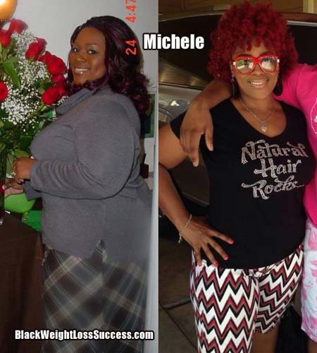 Michele before and after