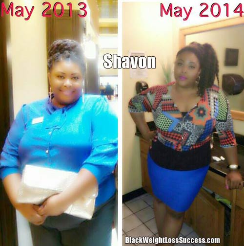 Shavon before and after