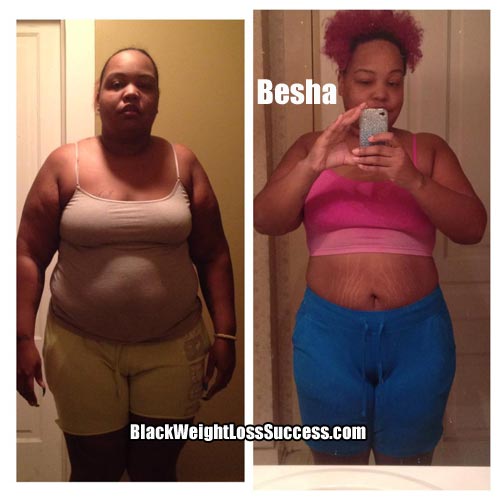 Besha before and after