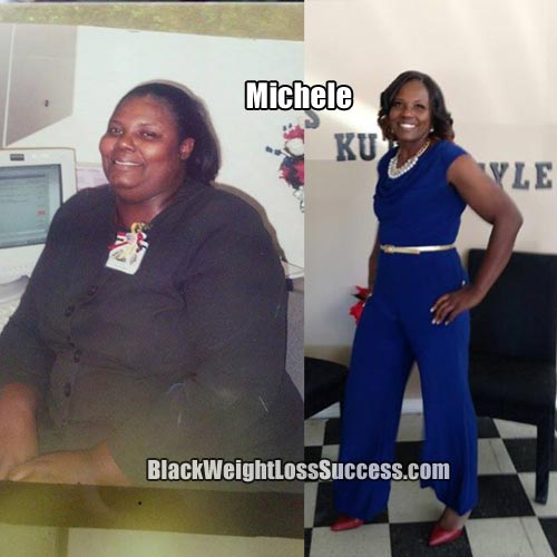 Michele before and after