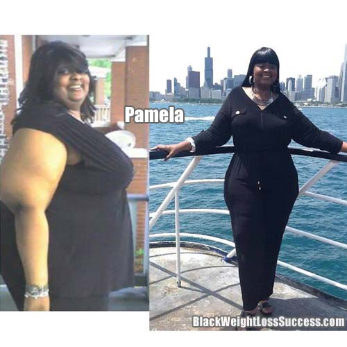 Pamela lost 160 pounds