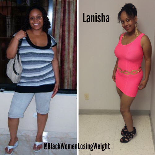 Lanisha before and after photos