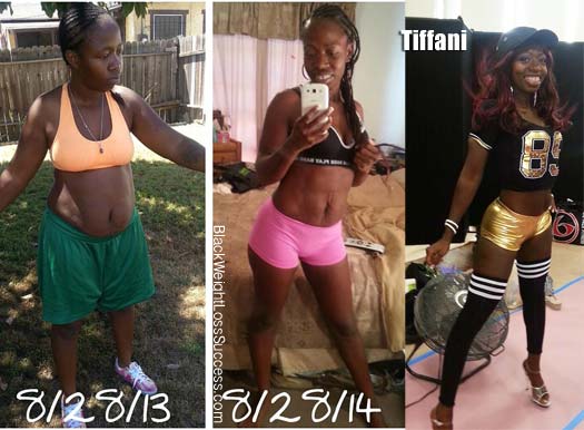 Tiffani before and after