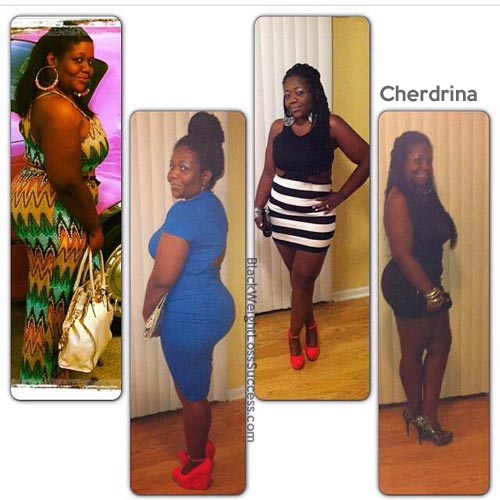 Cherdrina before and after weight loss