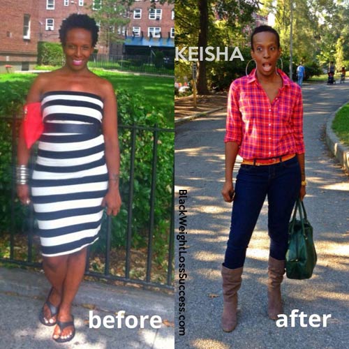Keisha before and after