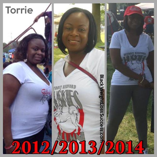 Torrie before and after