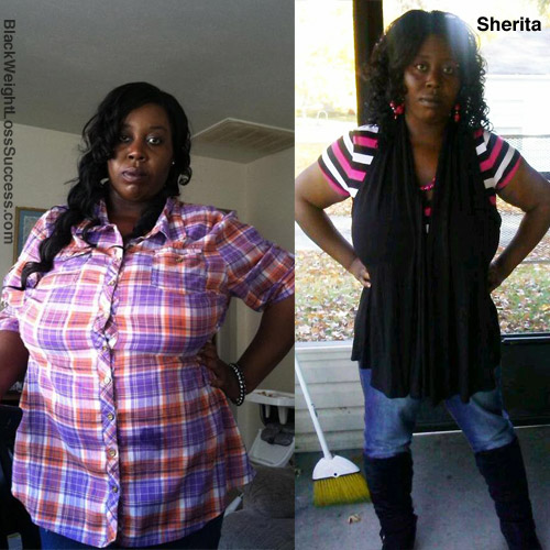 Sherita before and after