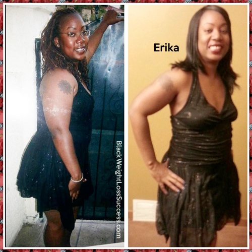 Erika before and after