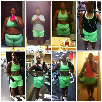 Wiltrina has done an awesome job of documenting her progress with photos.