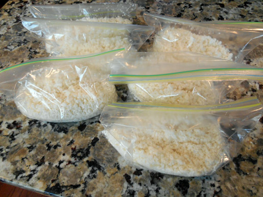 bagged cauliflower rice