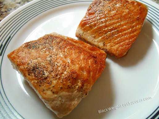 seared salmon fillet