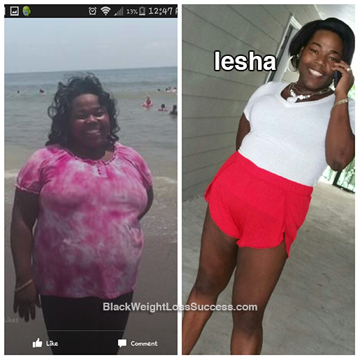 iesha before and after