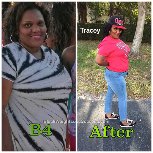 tracey weight loss journey
