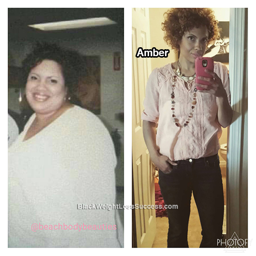amber before and after