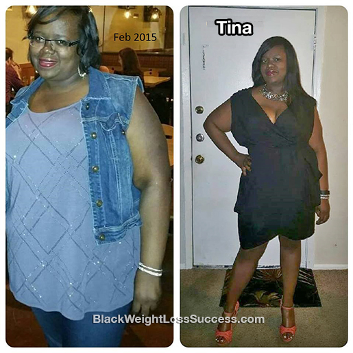 tina before and after