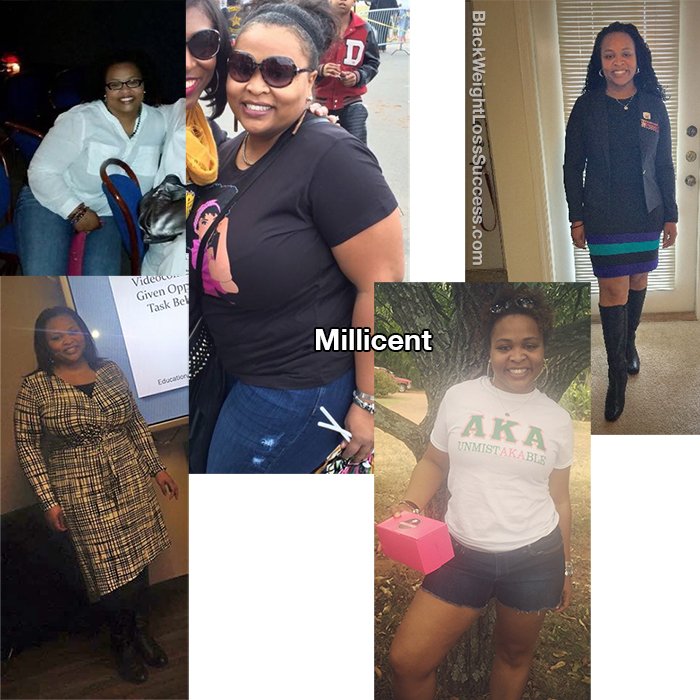 Millicent before and after