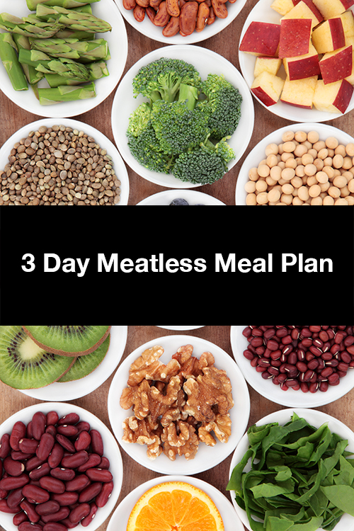 3 day meatless meal plan