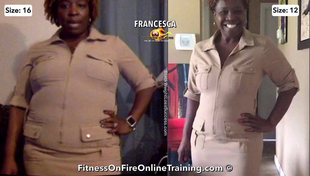 francesca before and after