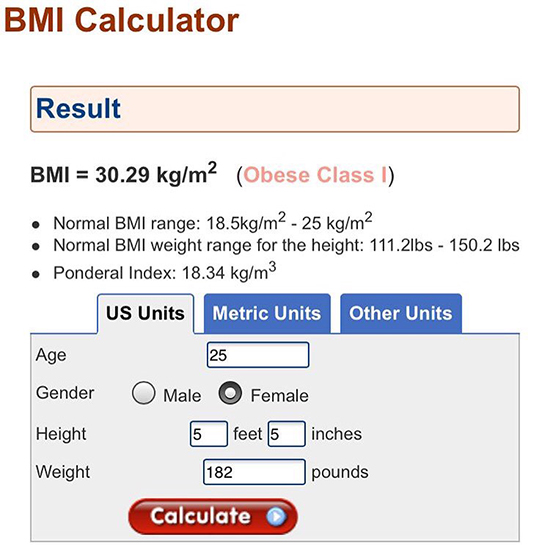 Kimberly BMI